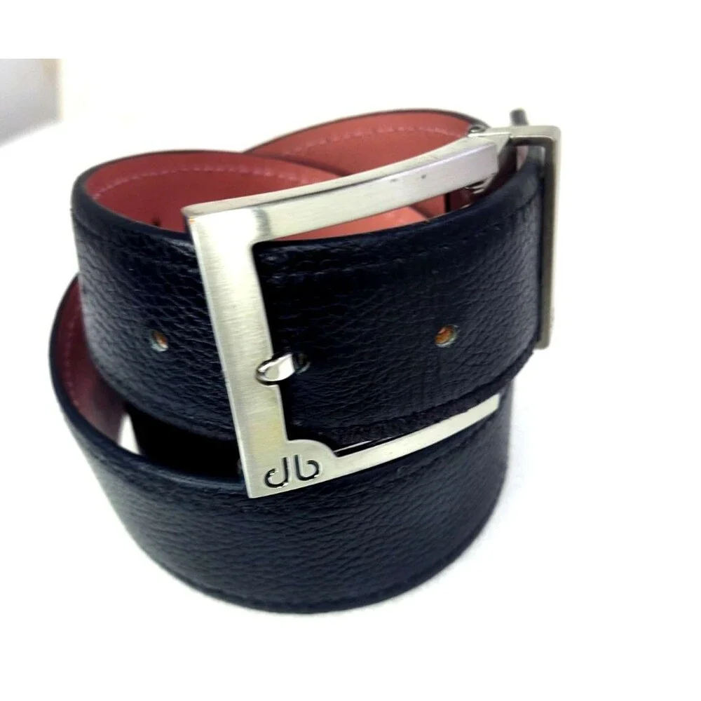 DRUH Mens Black Leather  Belt Size 30